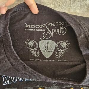 Brad Paisley Moonshine Spirit Black Crew Neck Men’s Size Large